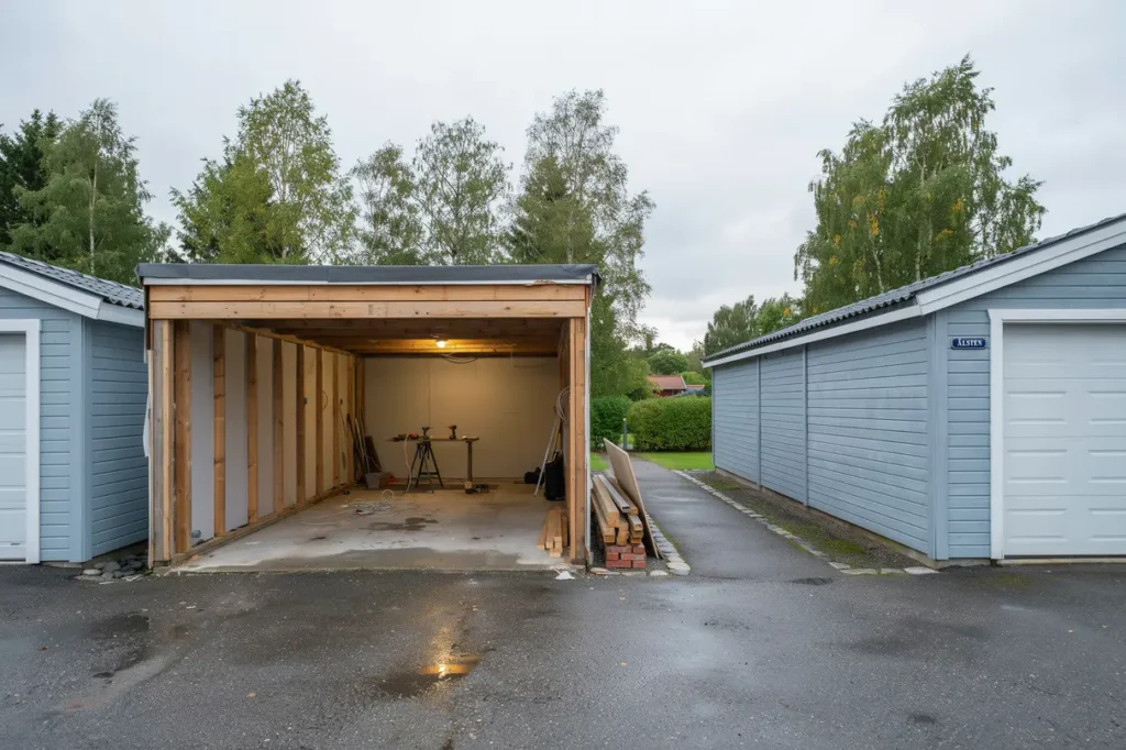 rivning av murad garagev gg och portar i lsten bromma